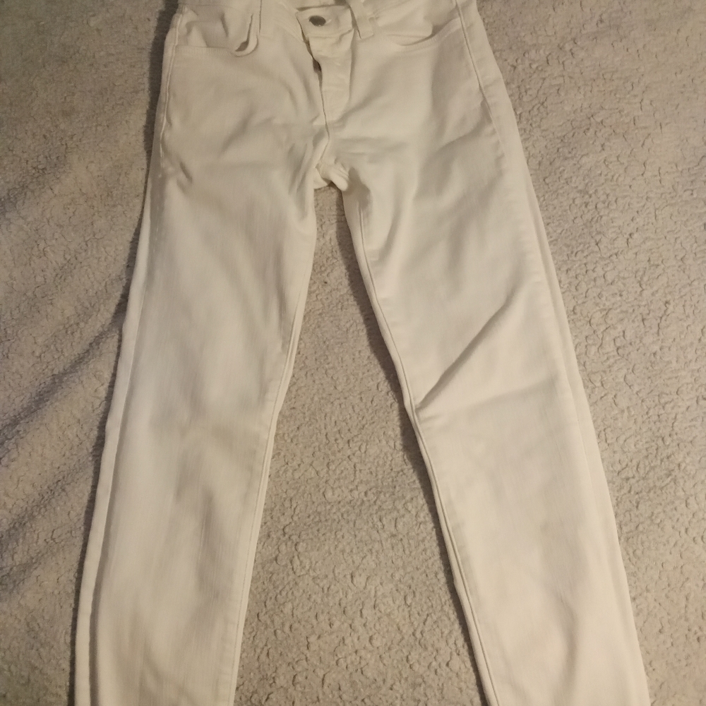 White Jeans with eyelets on back